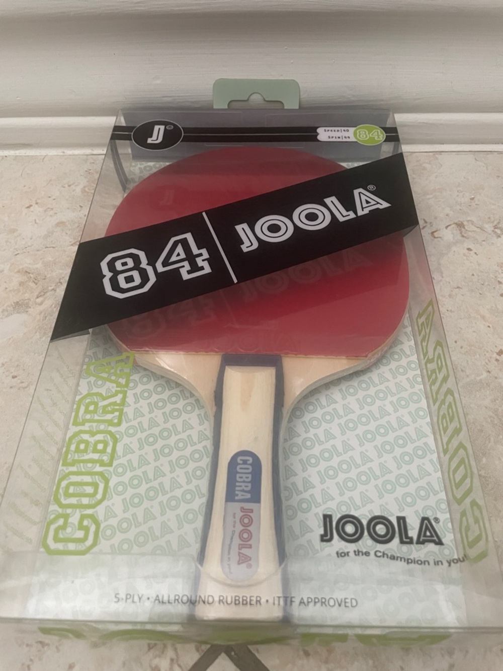 JOOLA 84 Cobra Table Tennis Paddle